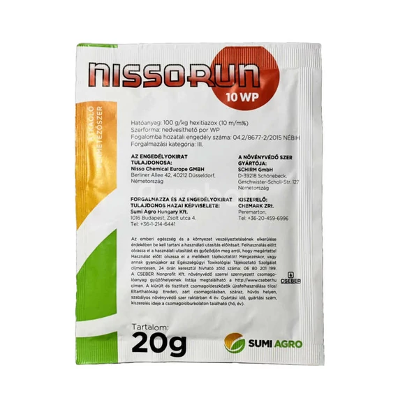 Nissorun 10 WP 20g Atkaölő permetszer