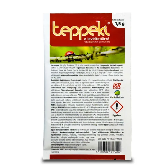 Teppeki 50 WG leveltetű elleni permetszer 1,5g