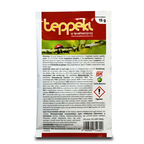 Teppeki 50 WG leveltetű elleni permetszer 15g