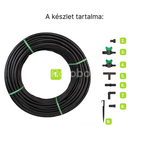 Bradas Csepegtető Öntöző szett tartalma