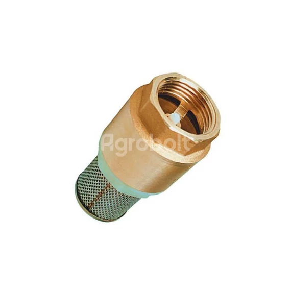 Réz Lábszelep szűrővel 2