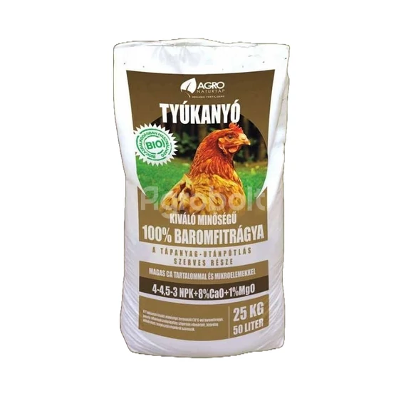 Pelletált baromfitrágya Tyúkanyó - 25 kg - baro3801