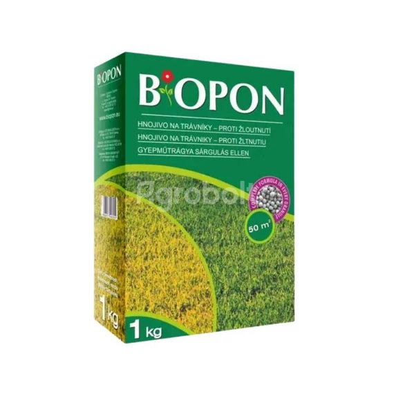 Biopon Sárgulás elleni gyepműtrágya - 1 kg - biop4301