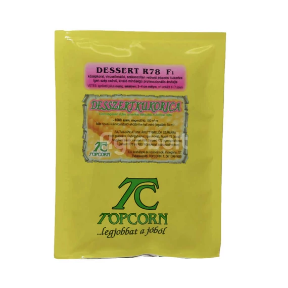 Csemegekukorica vetőmag Dessert R78 - 1000 szemes - Topcorn - tc72008