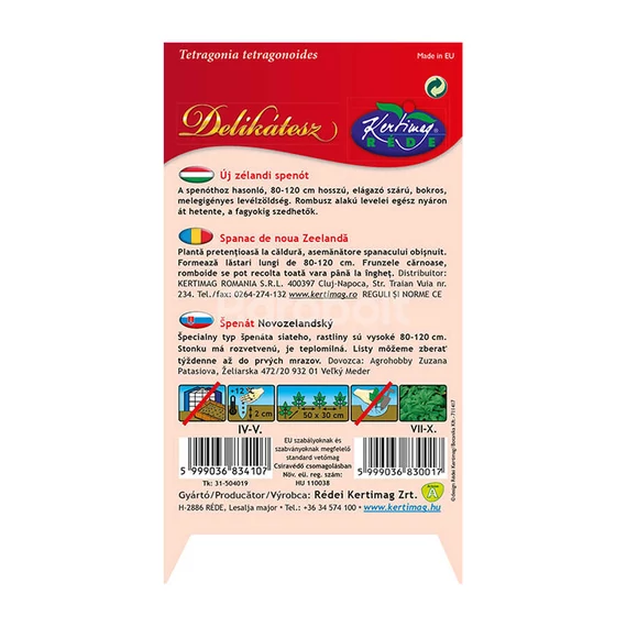 Új-Zélandi spenót vetőmag