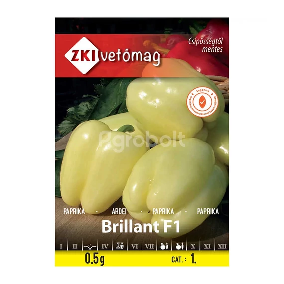 Brilliant F1 paprika vetőmag 0,5g ZKI vetőmag