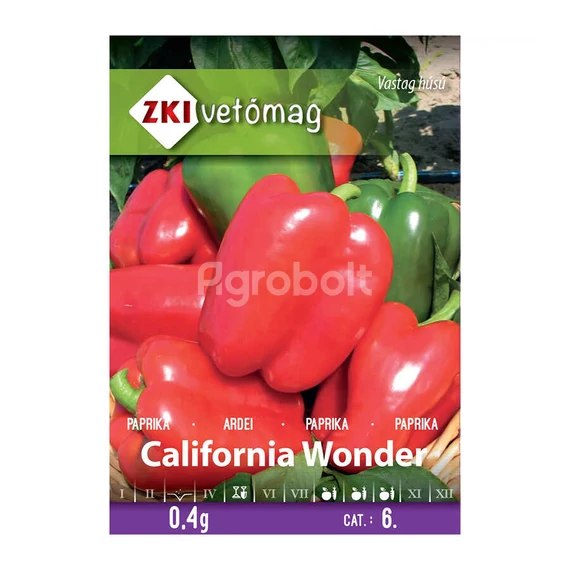 California Wonder paprika vetőmag 0,4g ZKI vetőmag