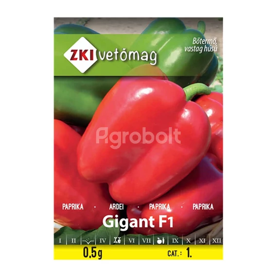 Gigant F1 paprika vetőmag 0,5g ZKI vetőmag