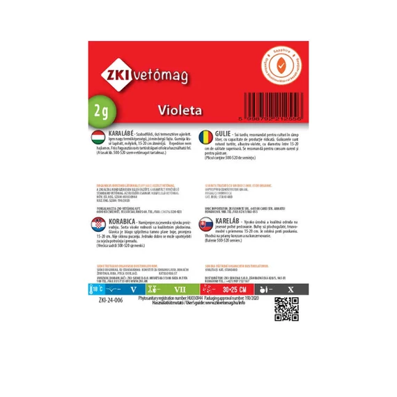 Karalábé vetőmag Violeta 2g - ZKI vetőmag - info - zki7039