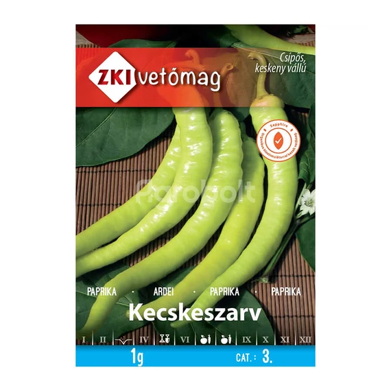 Kecskeszarv paprika vetőmag 1g ZKI vetőmag