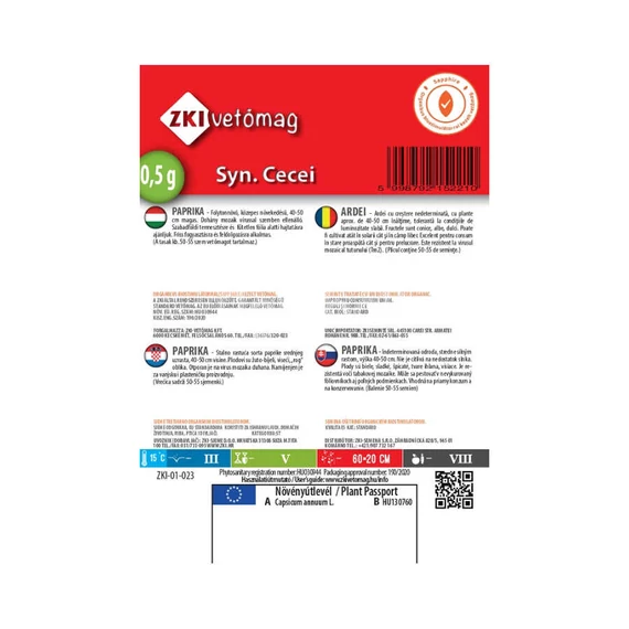 Paprika vetőmag Syn Cecei 0