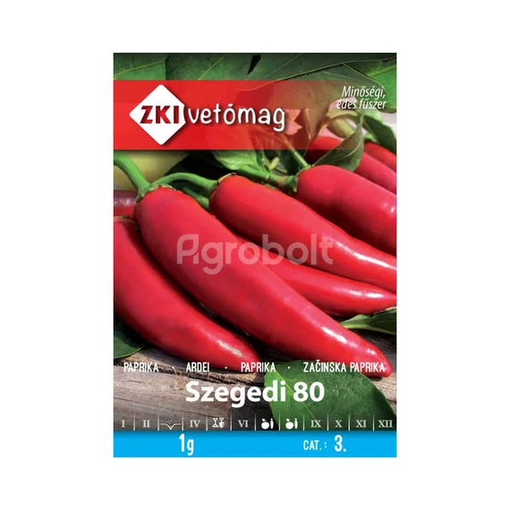 Paprika vetőmag Szegedi 80 1g - ZKI vetőmag - zki7011