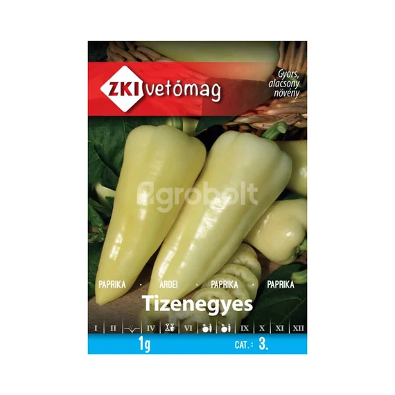 Paprika vetőmag Tizenegyes 1g - ZKI vetőmag - zki7004