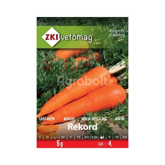 Sárgarépa vetőmag Rekord 5g - ZKI vetőmag - zki7030