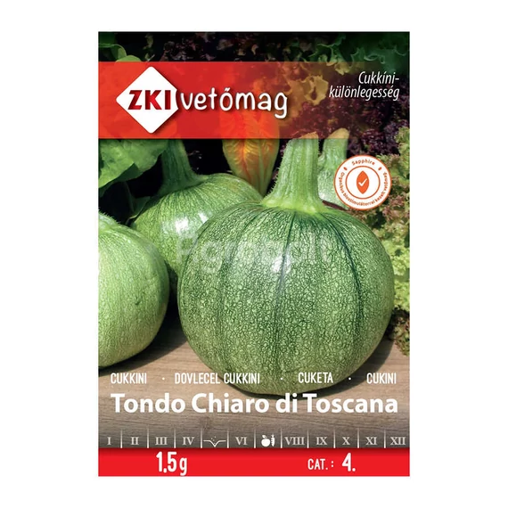 Tondo Chiaro Di Toscana cukkini vetőmag 1,5g ZKI vetőmag