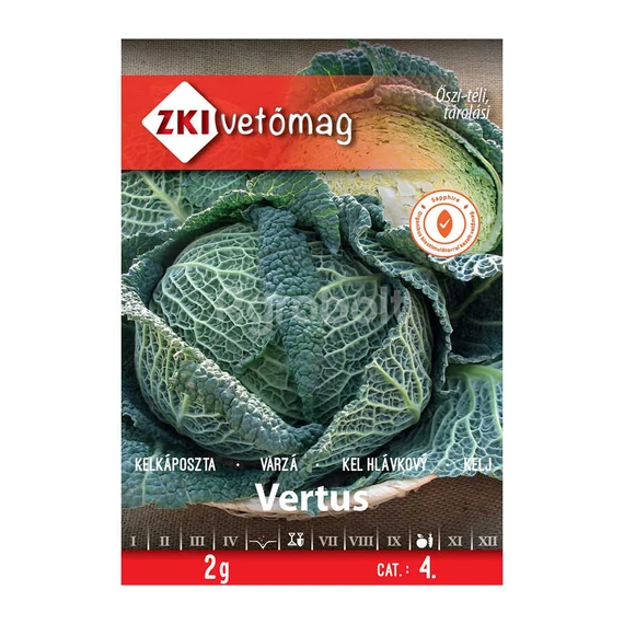 Vertus kelkáposzta vetőmag 2g ZKI vetőmag