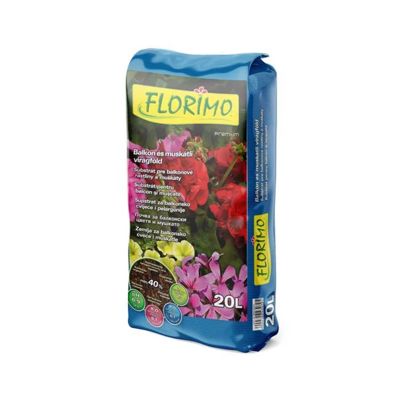 Florimo Balkon - Muskátli virágföld - 20 l - flom8402