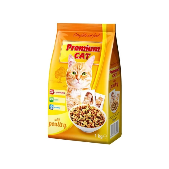 Premium Cat macskatáp Szárnyas - 1kg - 99022