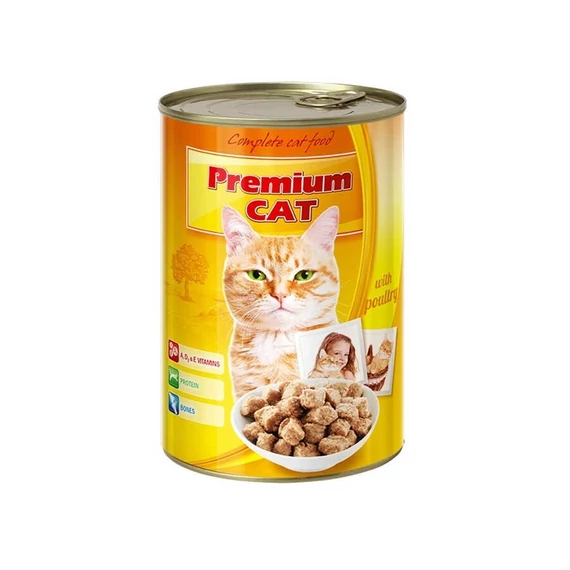 Premium Cat macskakonzerv Szárnyas - 415 g - 99019