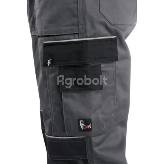 CXS Orion Teodor derekas munkásnadrág - Szürke-Fekete oldalról