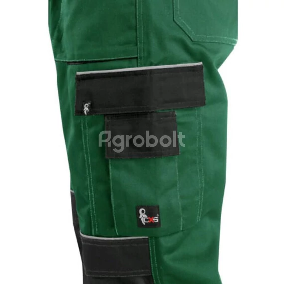 CXS Orion Krystof Kantáros munkavédelmi nadrág - Zöld-Fekete