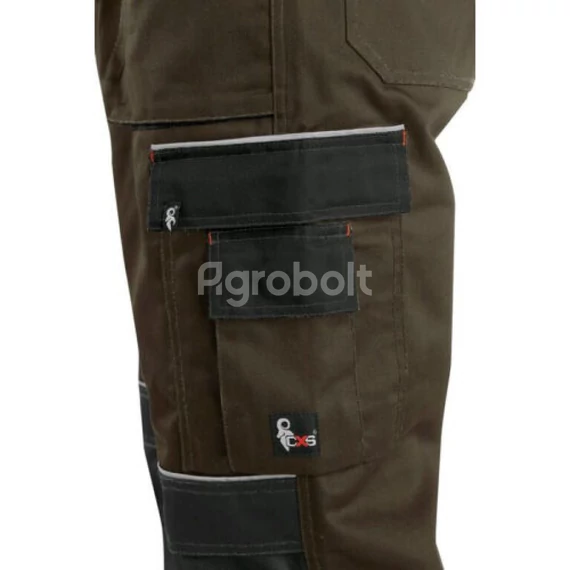 CXS Orion Krystof Kantáros munkavédelmi nadrág - Barna-Fekete