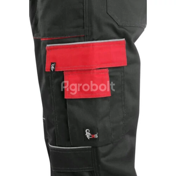 CXS Orion Krystof Kantáros munkavédelmi nadrág - Fekete-Piros