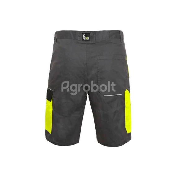 CXS Phoenix Zefyros munkás rövidnadrág - Neonzöld hátulról
