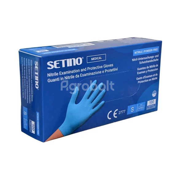 Púdermentes nitril kesztyű 100 db