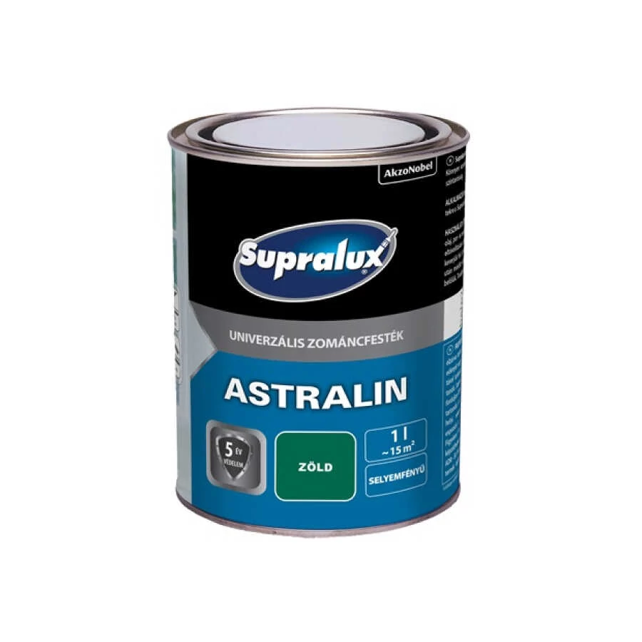 Supralux Astralin Univ. Zománcfesték - Selyemfényű zöld - 1 l