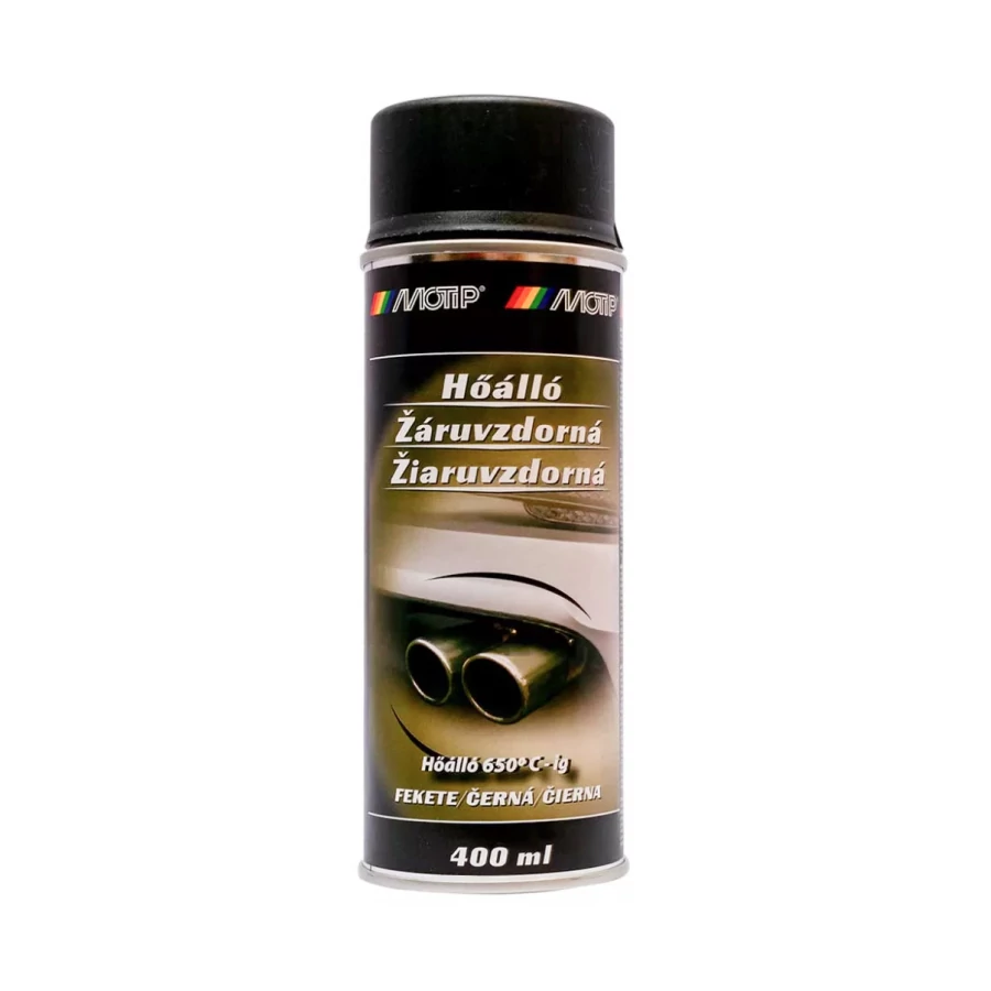 Motip javítófesték hőálló - Fekete - 400 ml