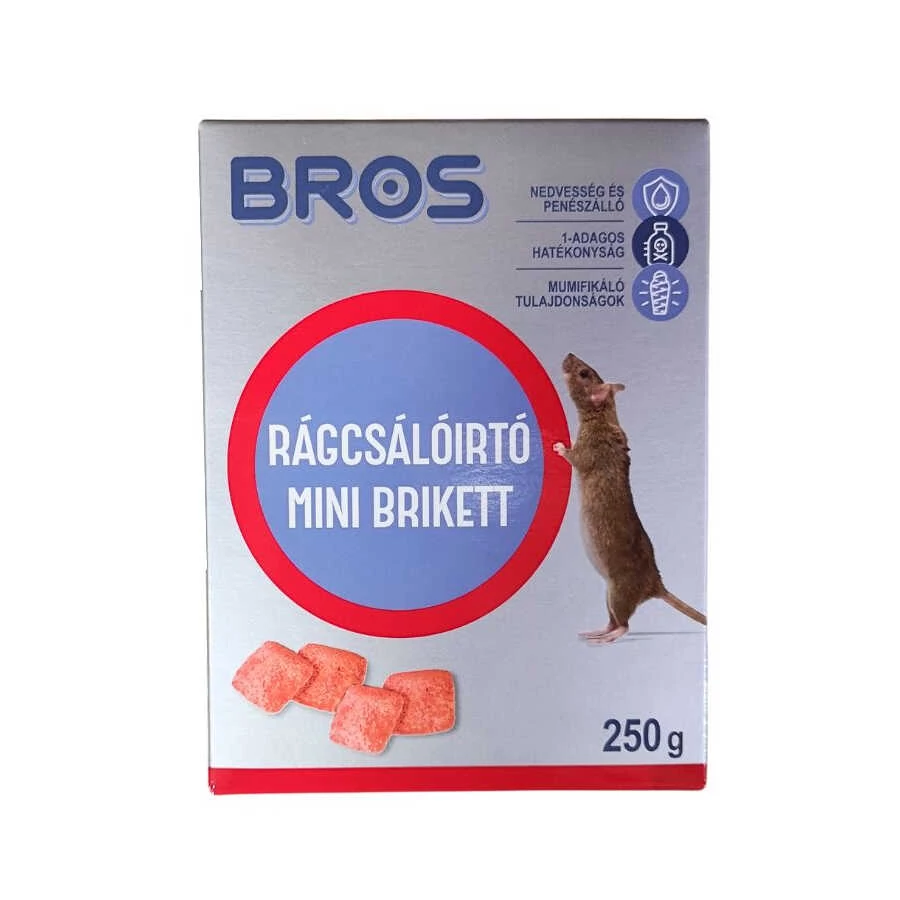 Bros Rágcsálóirtó Mini brikett - 250 g