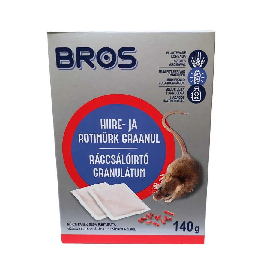 Bros Rágcsálóirtó granulátum - 7x20 g