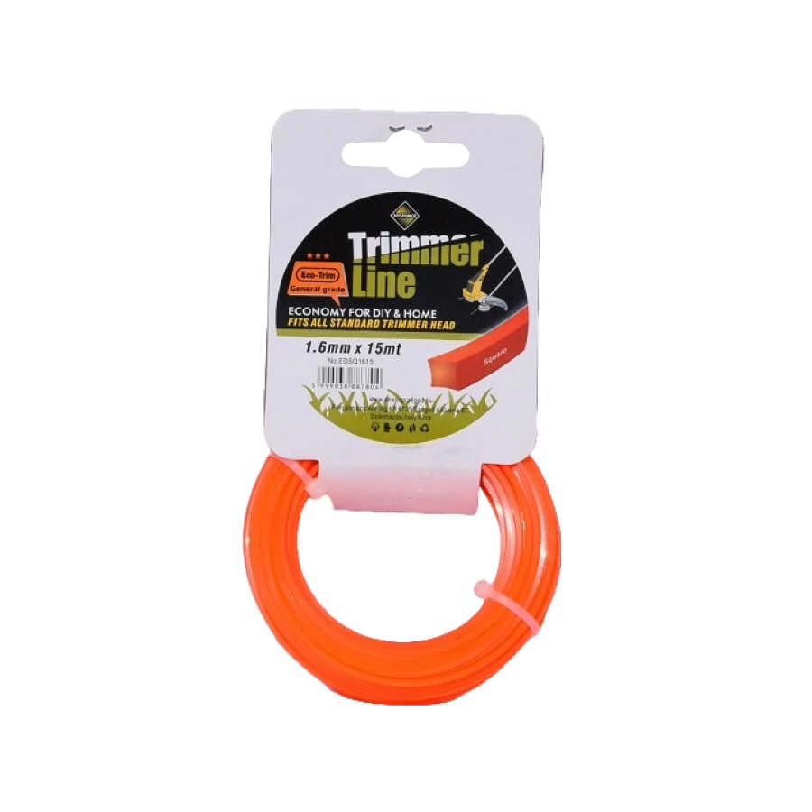 TrimmerLine Hobby Fűnyíró Damil - 1,6 mm x 15 m - Négyzet