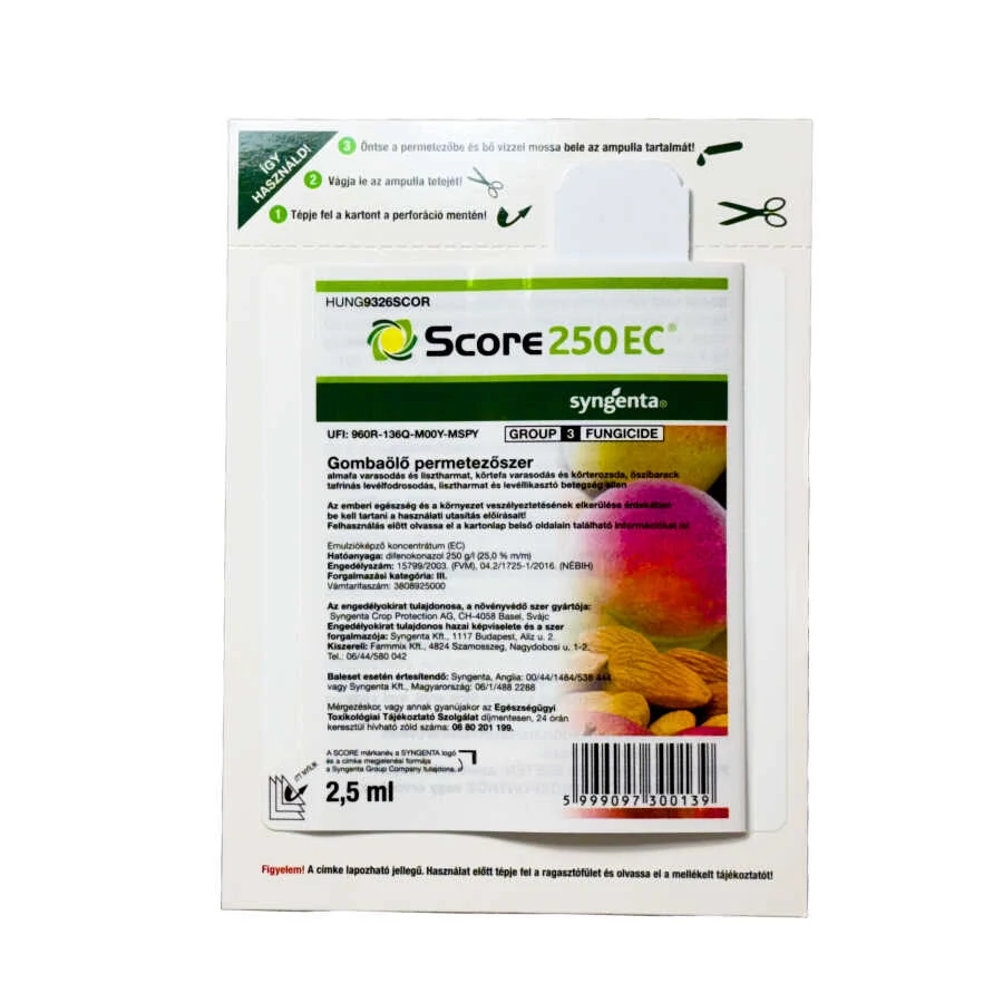 Score 250 EC gombaölő permetszer 2,5 ml