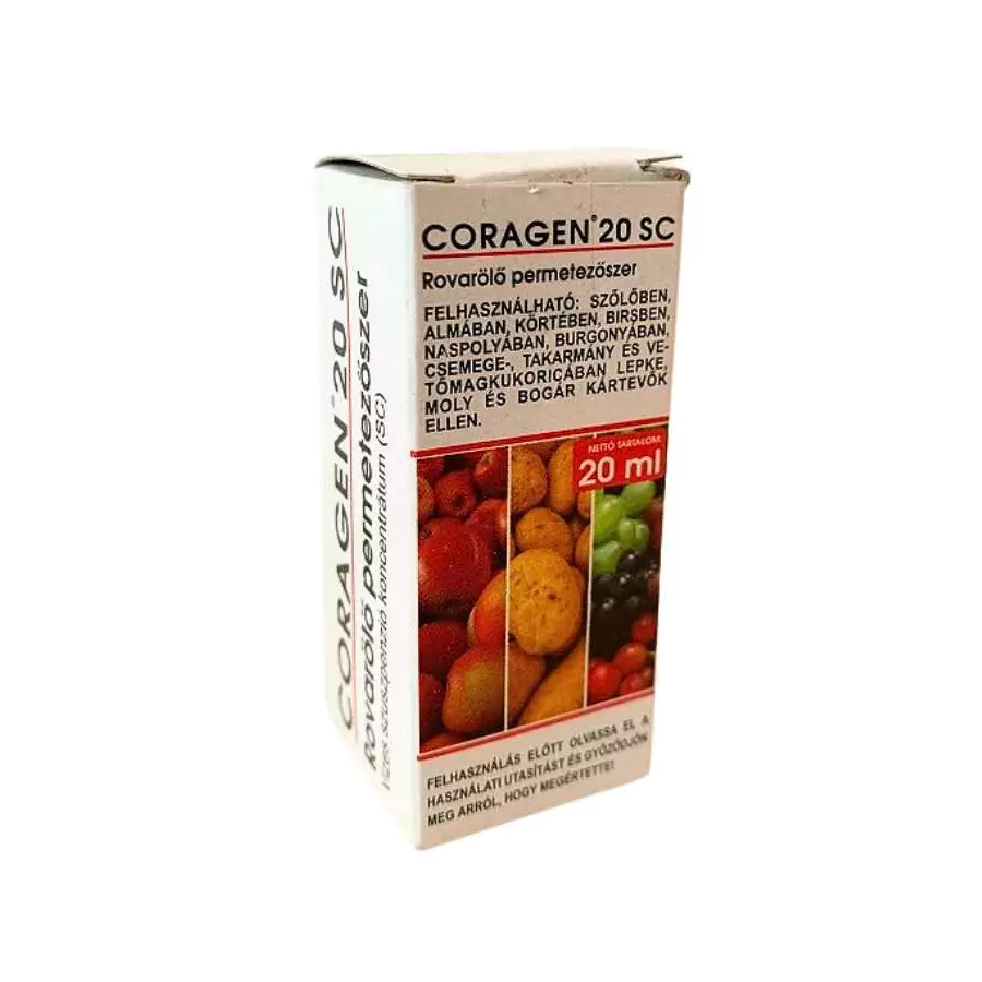 Coragen 20 SC rovarölő permetszer, dióburok-fúrólégy ellen - 20 ml