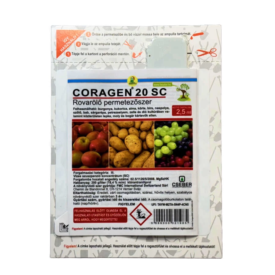 Coragen 20 SC rovarölő permetszer - 2,5 ml ampulla