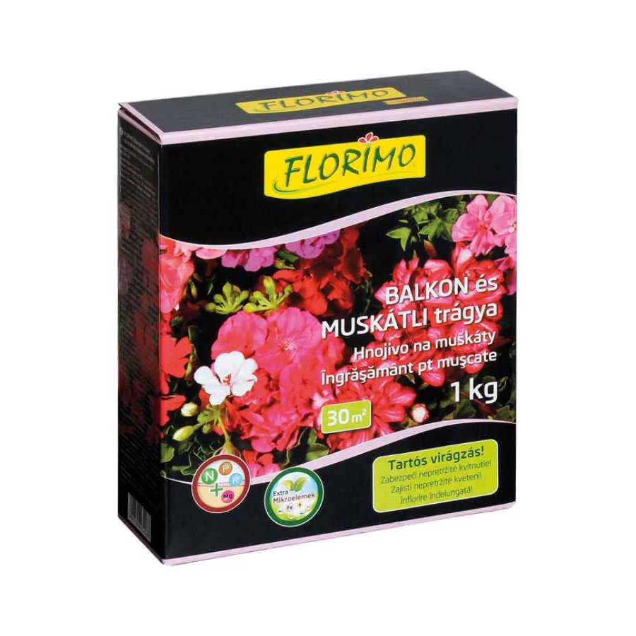 Florimo Balkon és Muskátli trágya - 1 kg