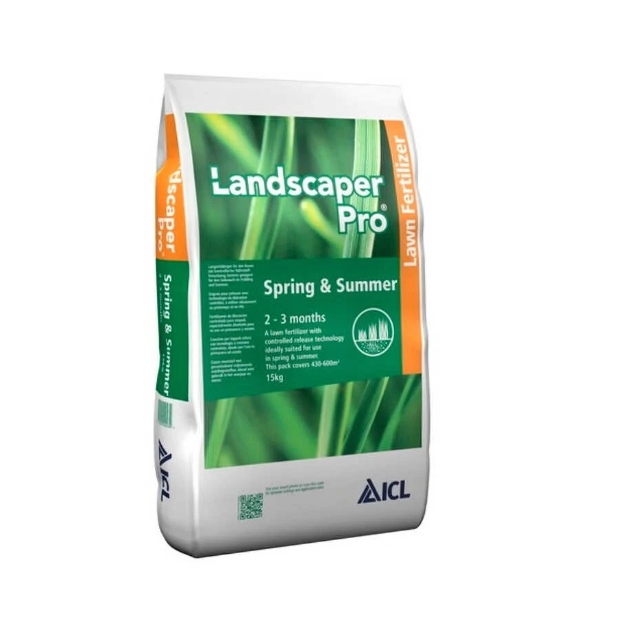 Landscaper Pro Spring & Summer tavaszi indító gyeptrágya - 15 kg