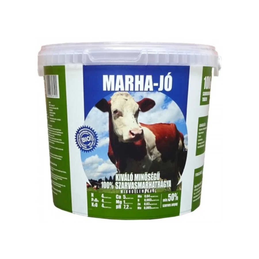 Marha-Jó Marhatrágya - pelletált, 4 kg , vödrös