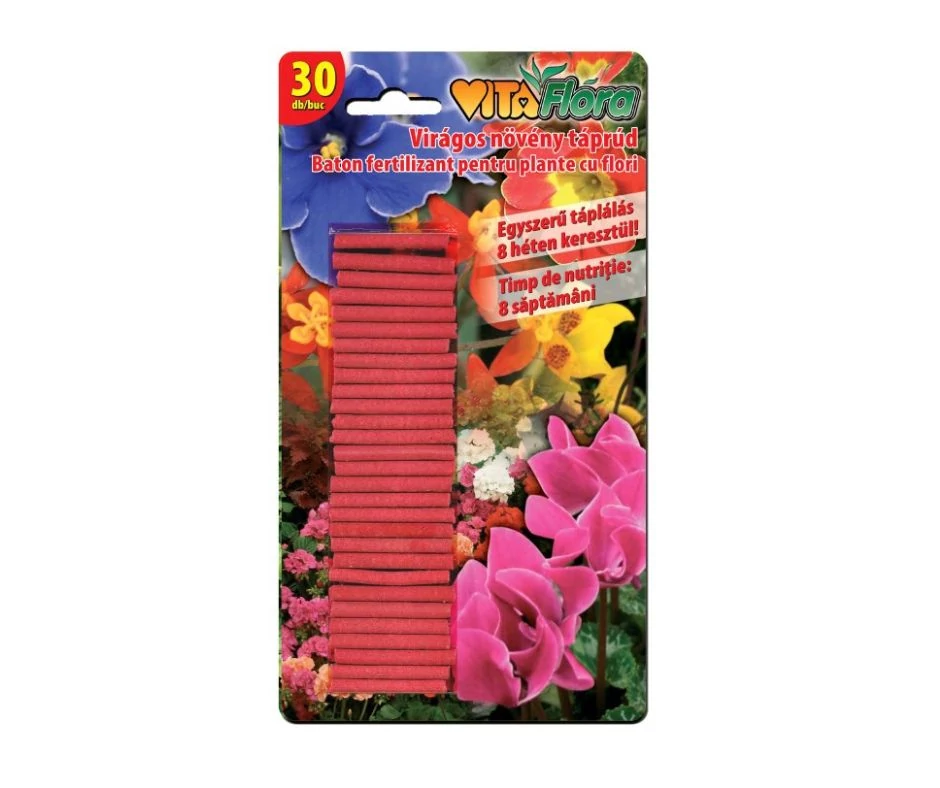 Vitaflóra táprúd virágos növényekhez - 30 db