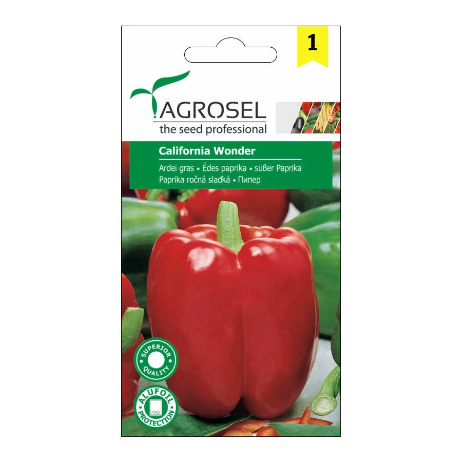 Paprika vetőmag California Wonder kb. 45 szem - Agrosel
