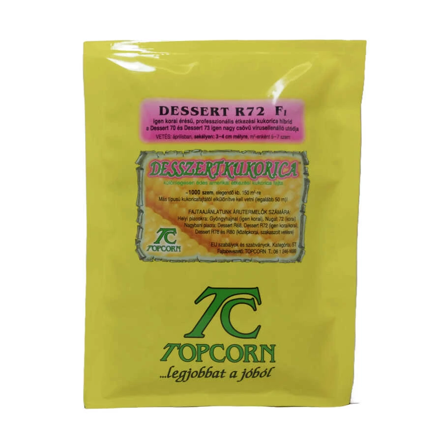 Csemegekukorica vetőmag Dessert R72 - 1000 szemes - Topcorn