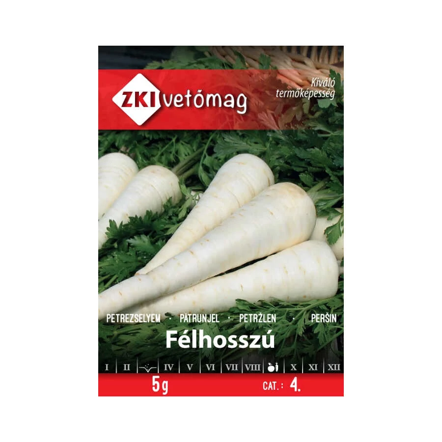 Petrezselyem vetőmag Félhosszú 5g - ZKI vetőmag