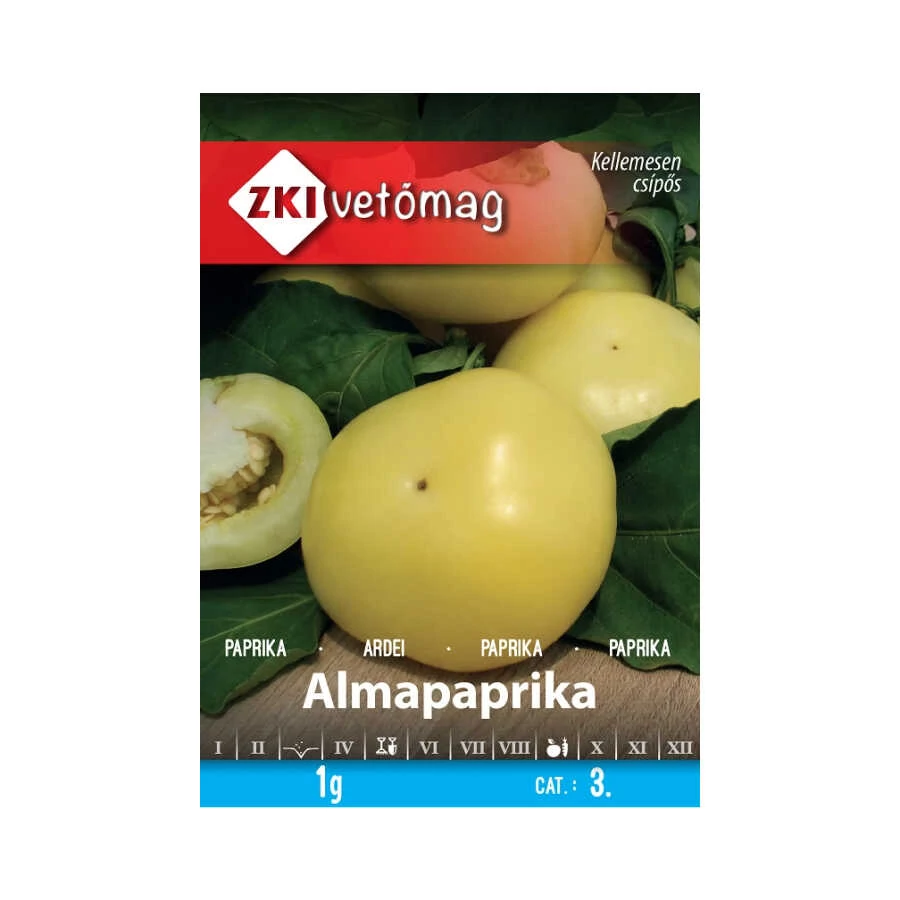 Paprika vetőmag Almapaprika 1g - ZKI vetőmag