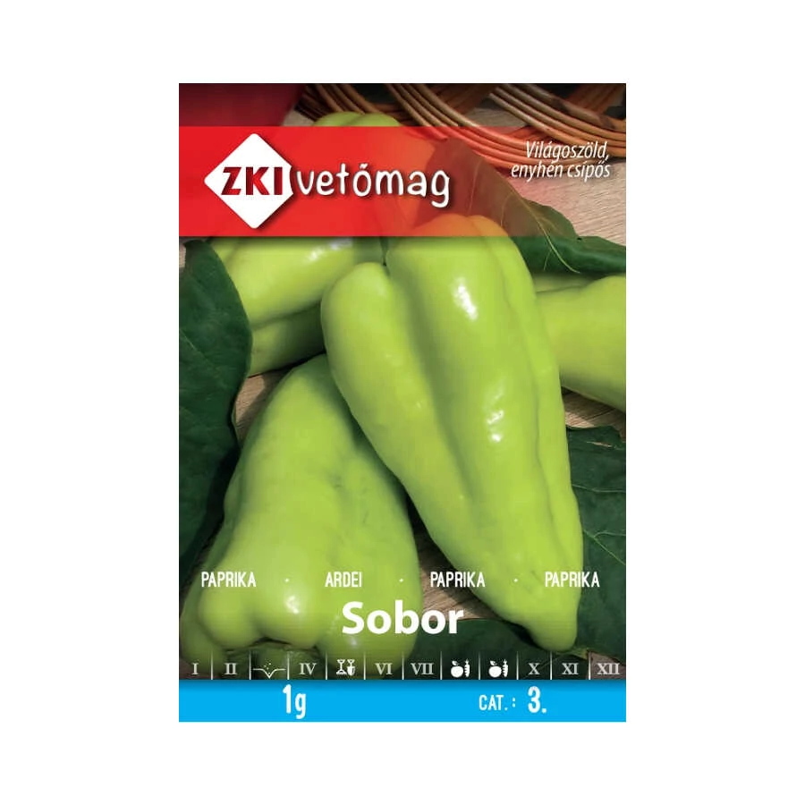 Paprika vetőmag Sobor 1g - ZKI vetőmag