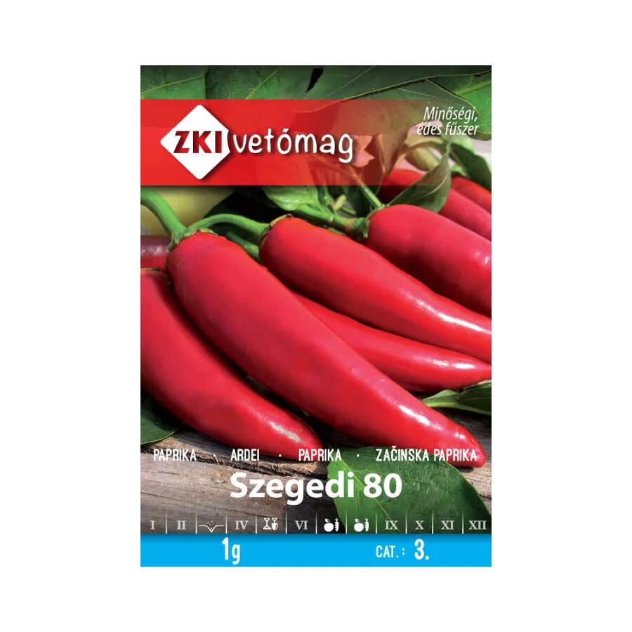 Paprika vetőmag Szegedi 80 1g - ZKI vetőmag