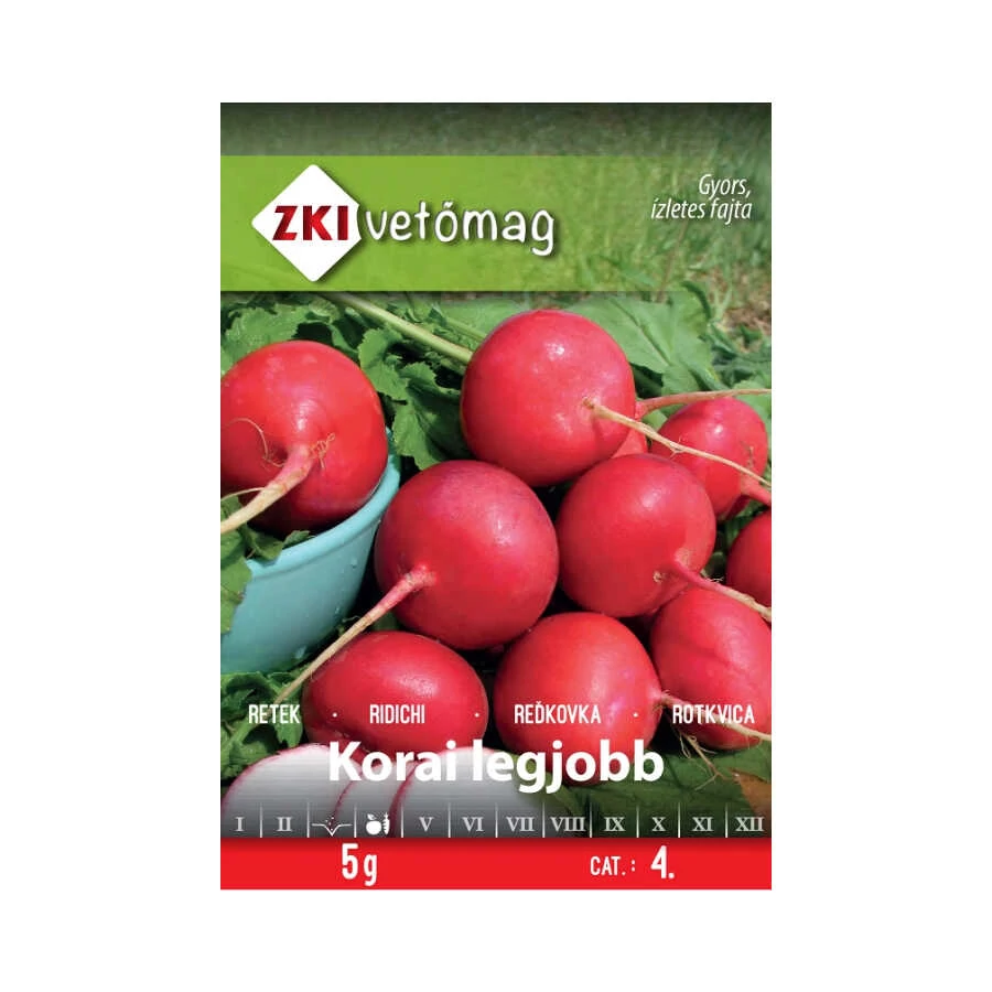 Retek vetőmag Korai legjobb 5g - ZKI vetőmag