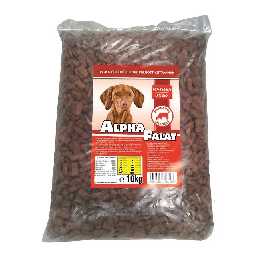 Alpha-Falat száraz kutyatáp Marha - 10 kg