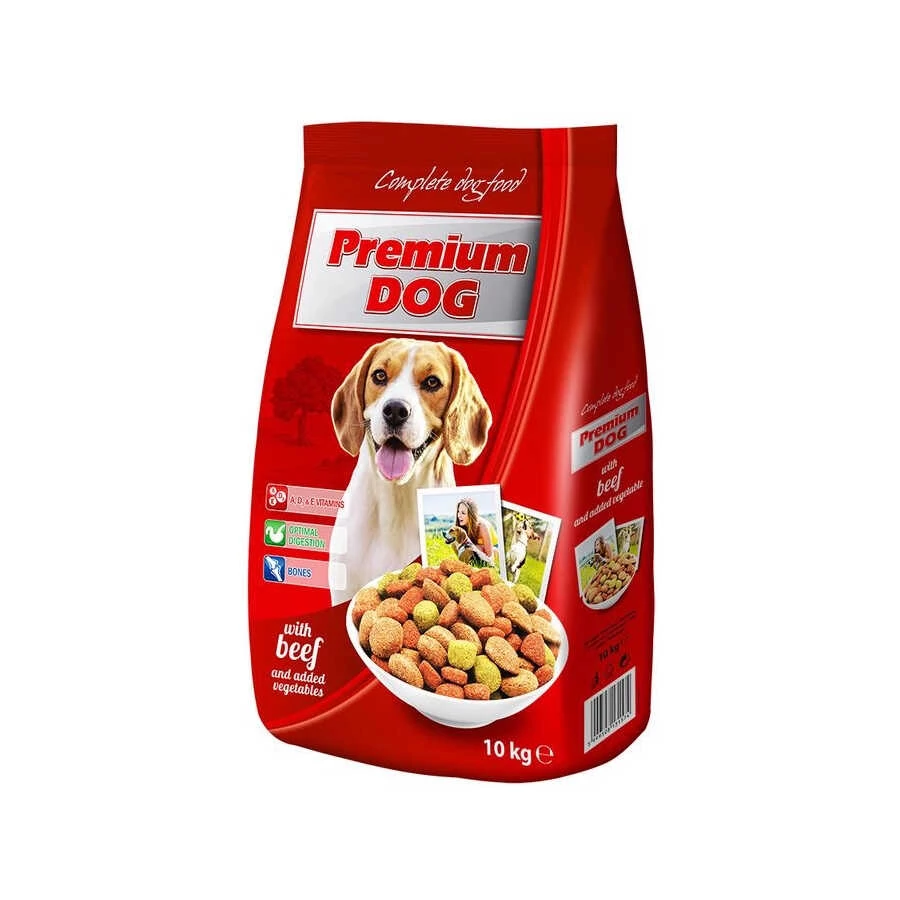 Premium Dog száraz kutyatáp Marha - 10 kg